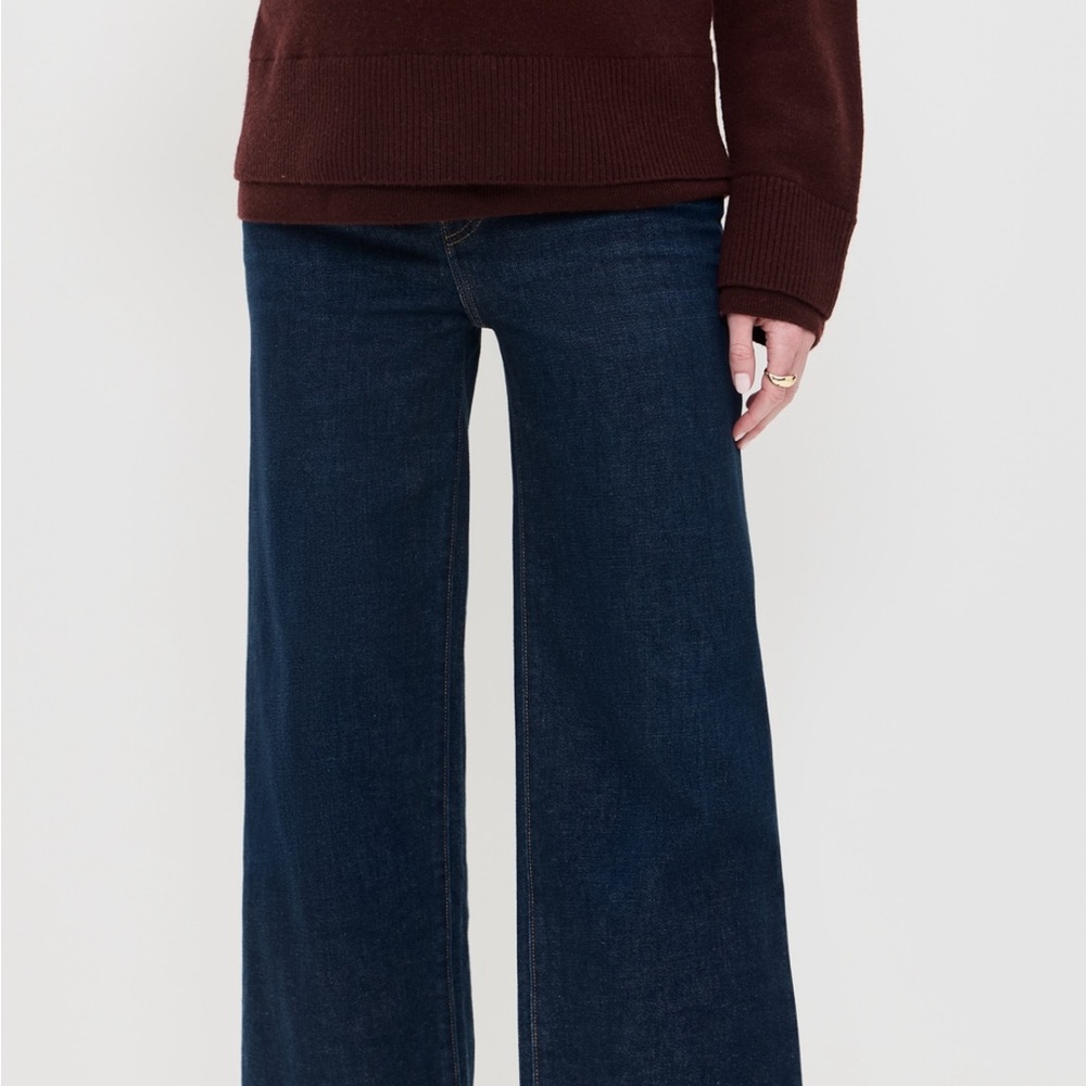 HATCH The Relaxed Maternity Wide Leg Jeans